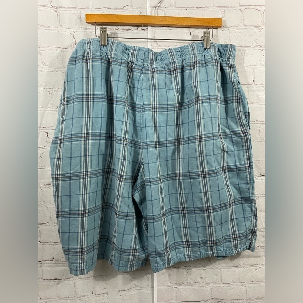 Life Is Good Mens XXL Elastic Drawstring Waist Plaid Sleep Boxer Shorts